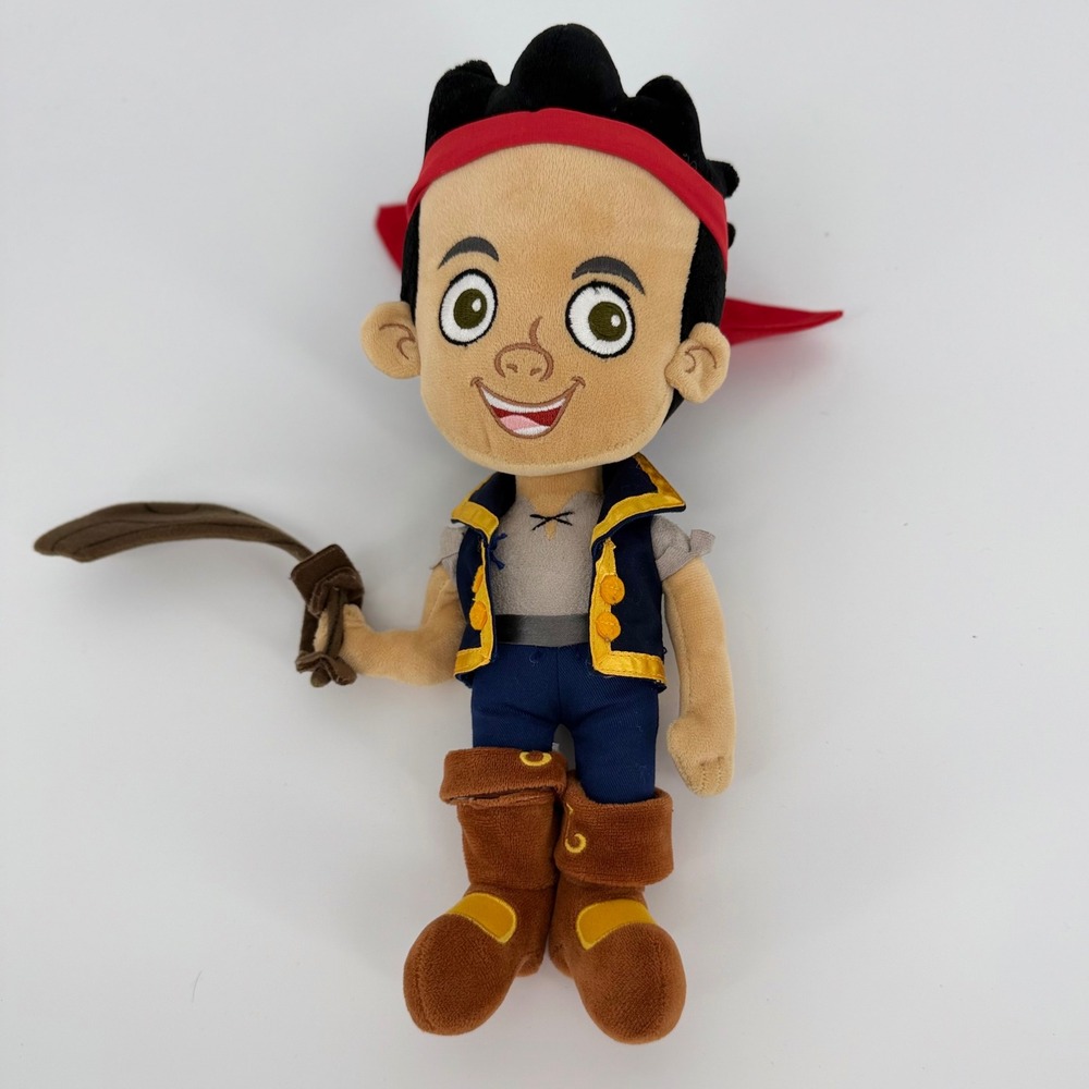 Disney Jake and the Never Land Pirates Plush Toy 12 Inch Pirate Jake Doll Sword